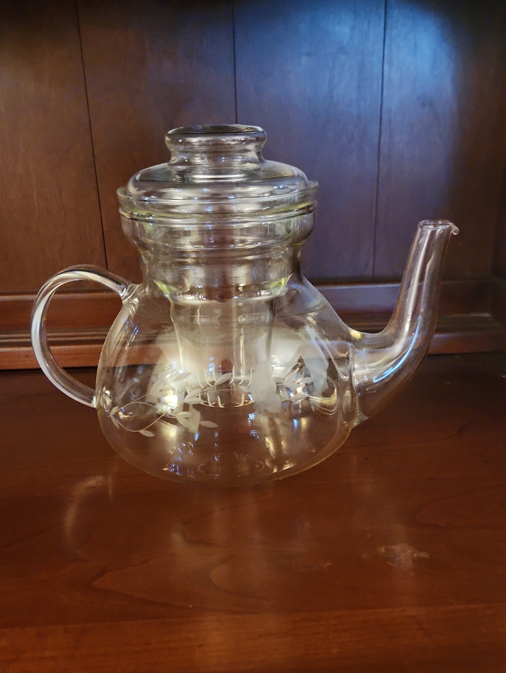 Vintage Princess House Heritage Glass Teapot With Lid And Infuser